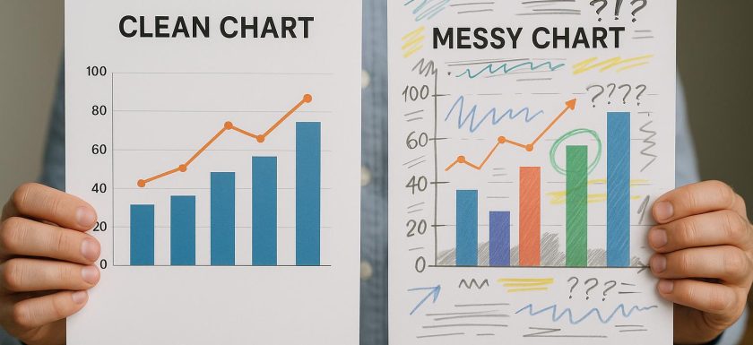 How to compare clean charts and messy charts